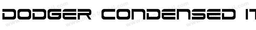 Dodger Condensed Italic字体转换